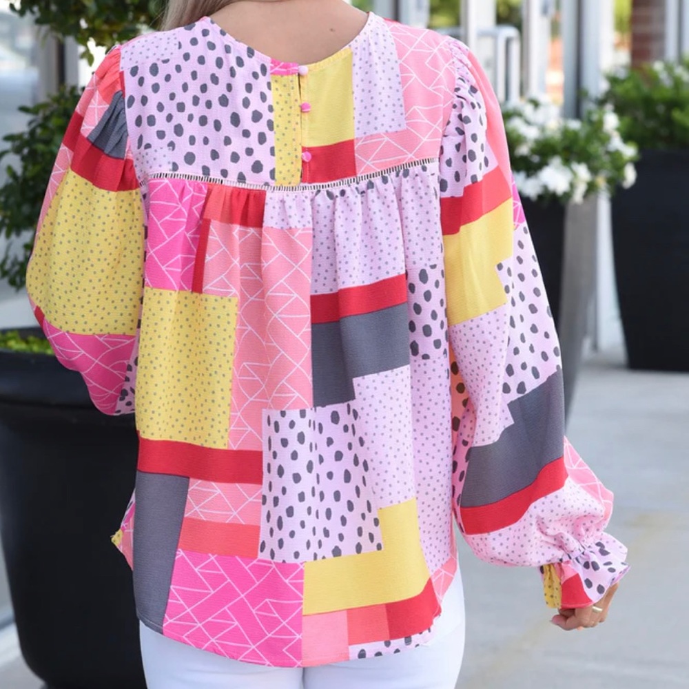 Patchwork Blouse - image 5